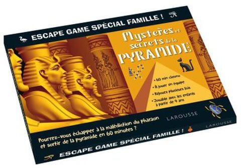 Livre - Escape Game - Famille - Mysteres Pyramides